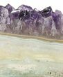 Amethyst & Agate Slab on Metal Stand - Artigas, Uruguay #102622-3